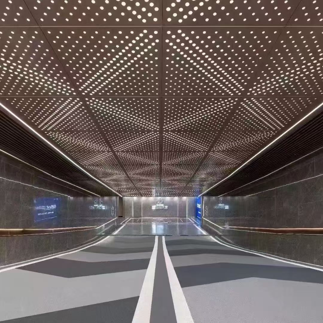 合肥市室内吊顶勾搭板冲孔吸音板 - 方案